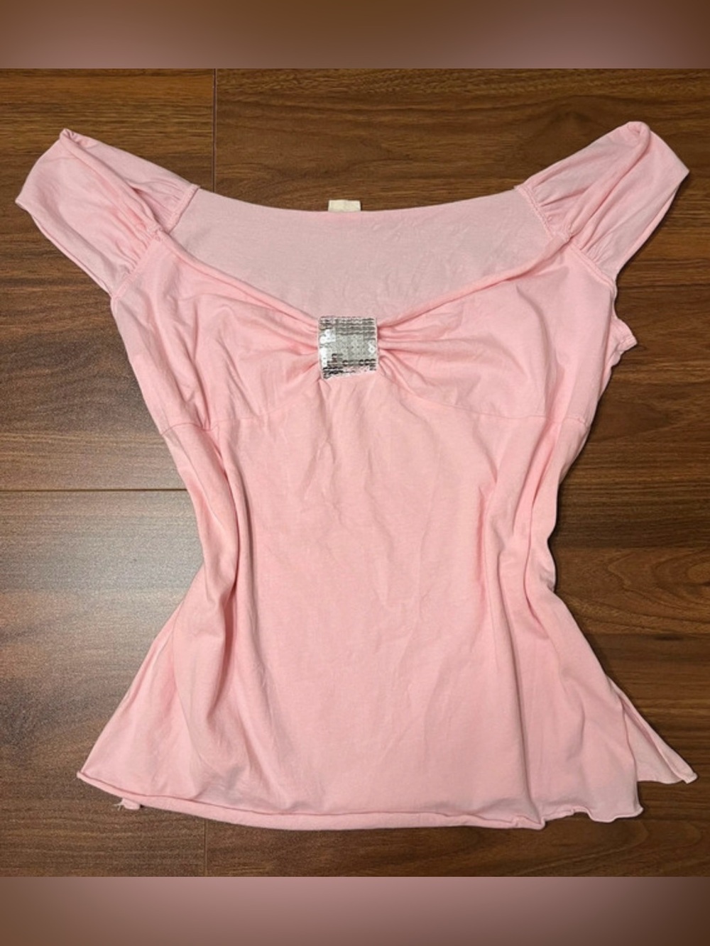 Vintage Y2K McBling Clue Sequin Top - Size L